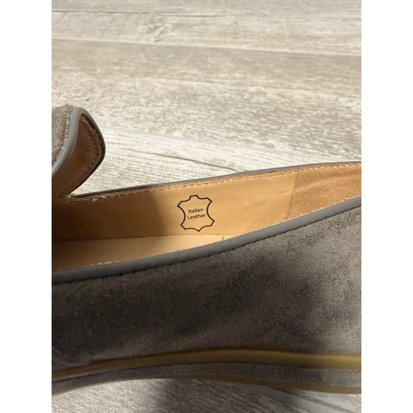 Bill Blass Sutton Suede Slip On Taupe Color Size 7 Excellent Condition - Picture 7 of 10